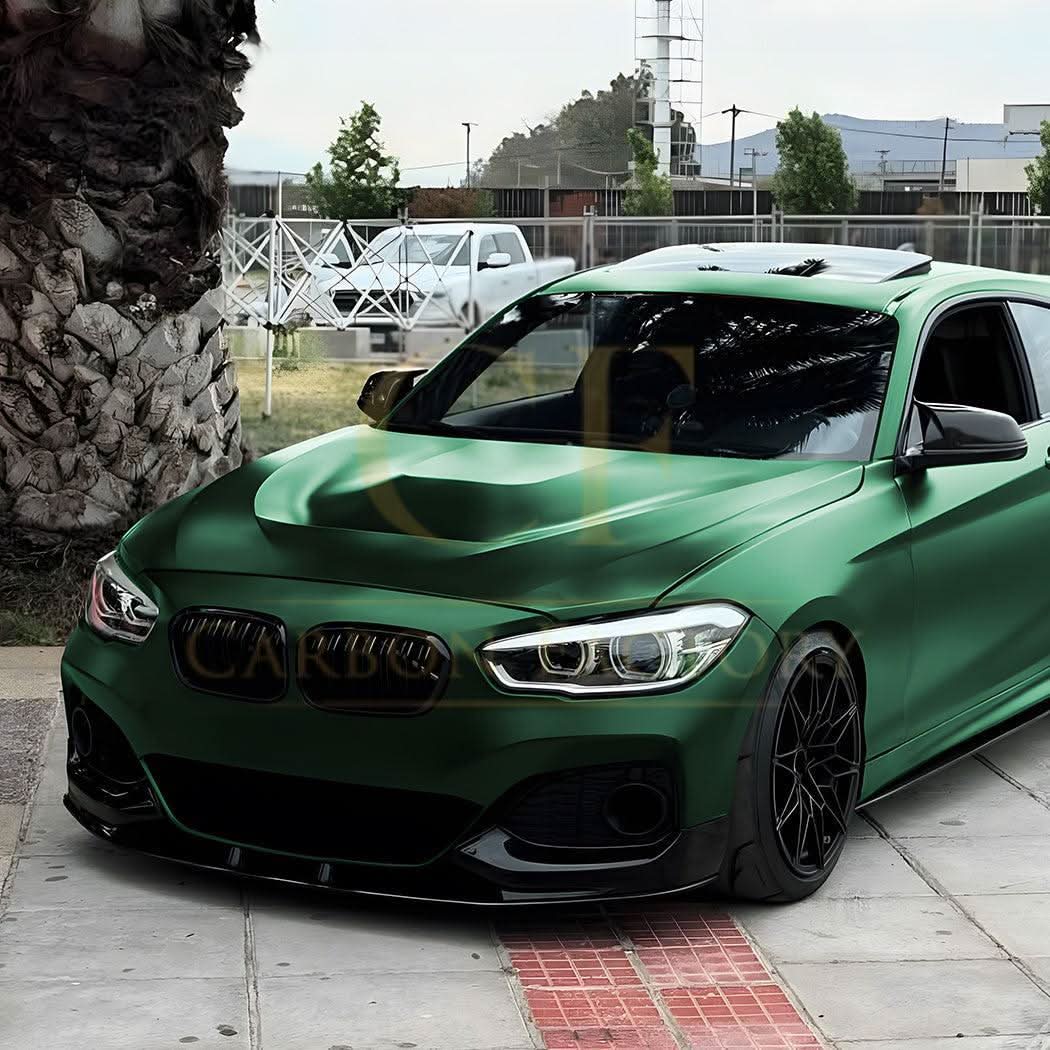 P Style Gloss Black Front Splitter for BMW F20 F21 1 Series LCI M Sport 15-19 - Carbon Factory