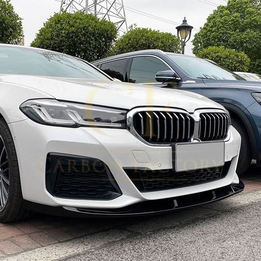 P Style Gloss Black Front Splitter for BMW G30 G31 5 Series LCI 21-24 - Carbon Factory