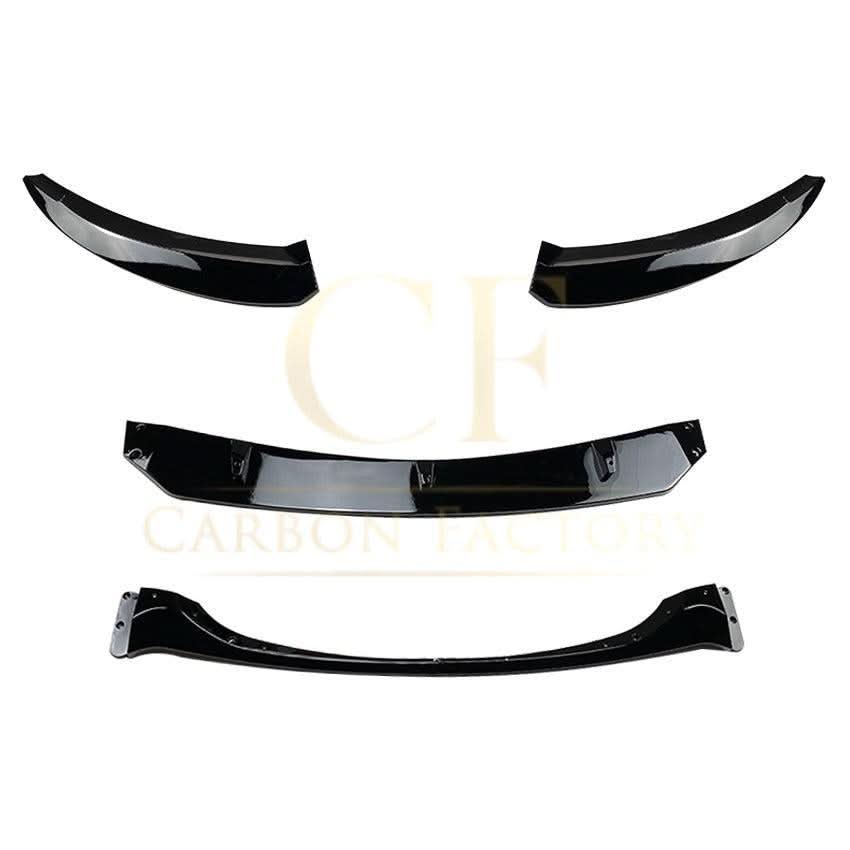 V Style Gloss Black Front Splitter for BMW 1 Series E82 E88 2007-2013 - Carbon Factory