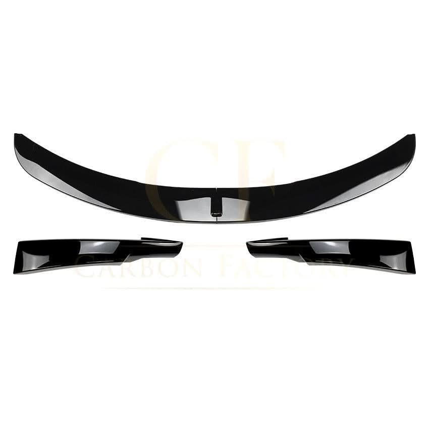 V Style Gloss Black Front Splitter for BMW E90 3 Series LCI 09-12 - Carbon Factory