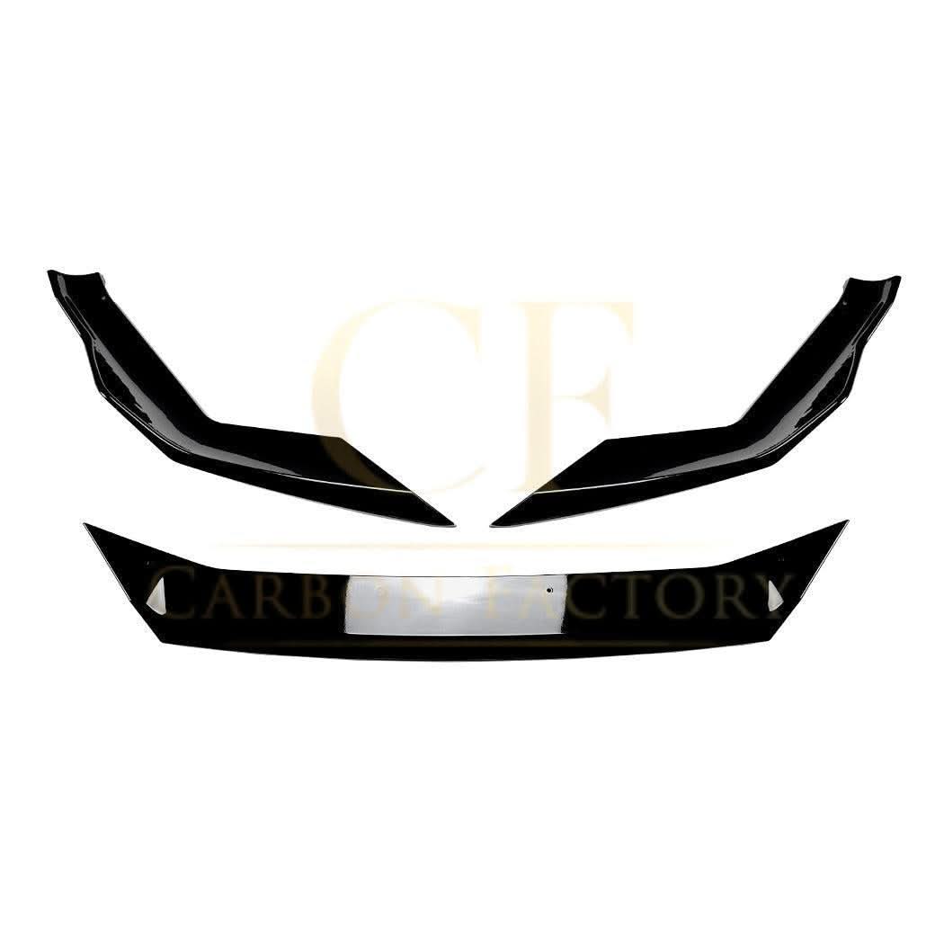 V Style Gloss Black Front Splitter for BMW F90 M5 21-24 - Carbon Factory