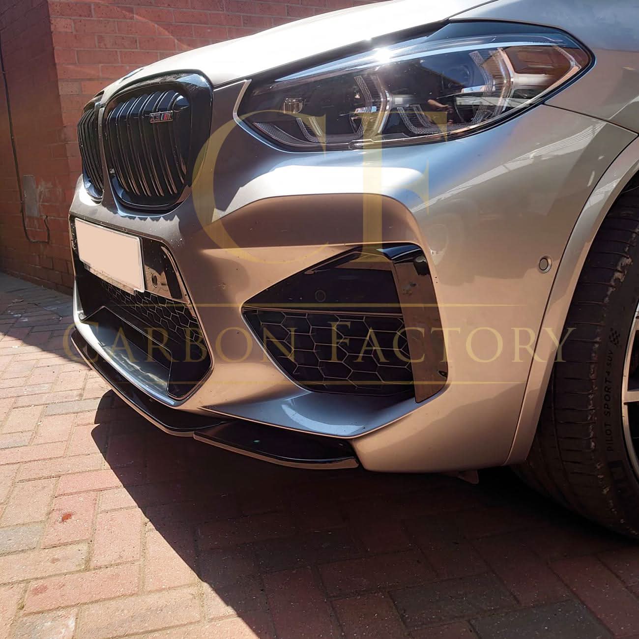V Style Gloss Black Front Splitter for BMW F97 X3M F98 X4M 18-21 - Carbon Factory