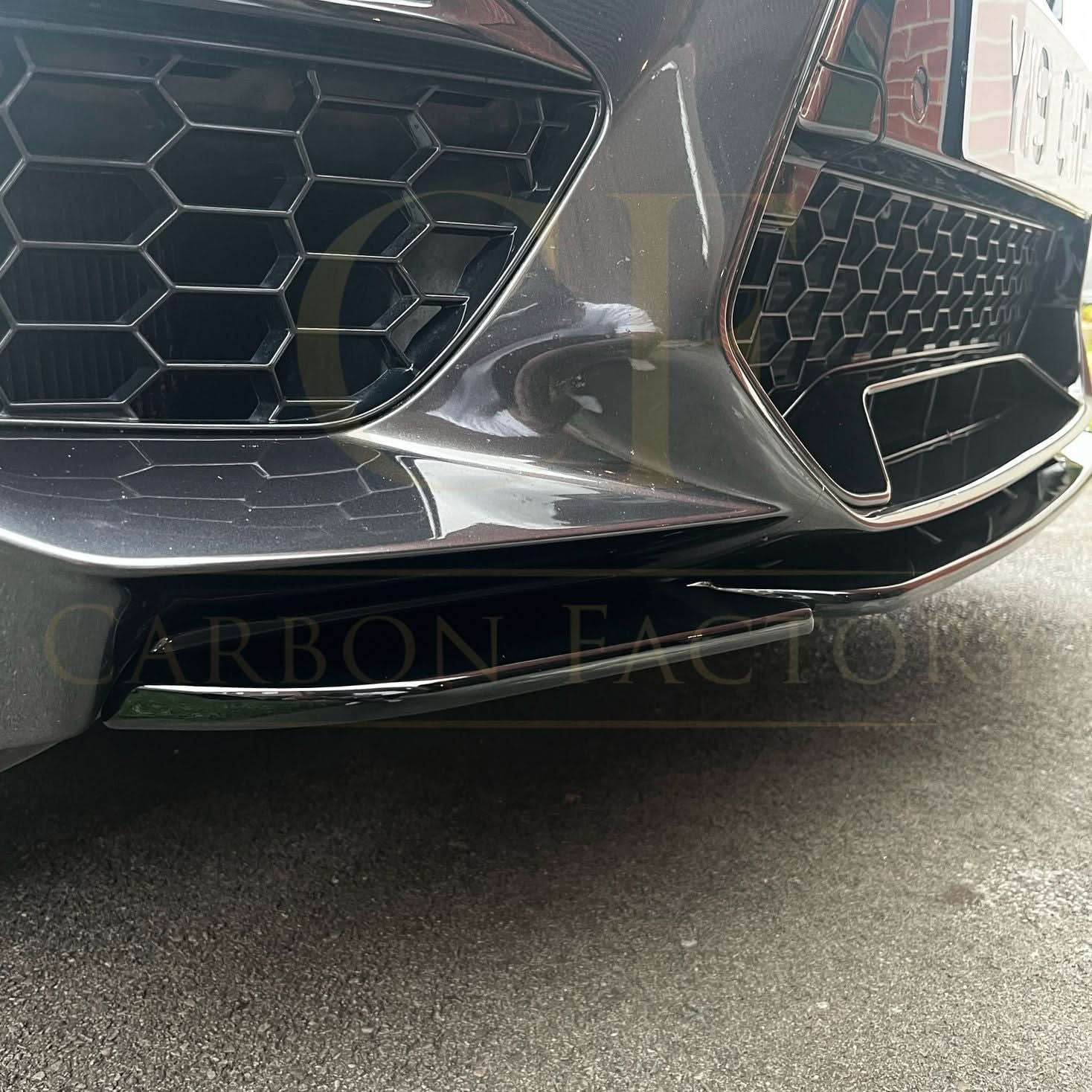V Style Gloss Black Front Splitter for BMW F97 X3M F98 X4M 18-21 - Carbon Factory