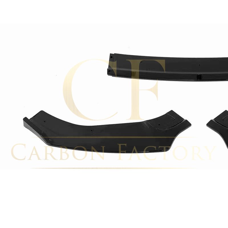 V Style Gloss Black Front Splitter for VW Golf MK7 MK7.5 GTI / R 13-20 - Carbon Factory