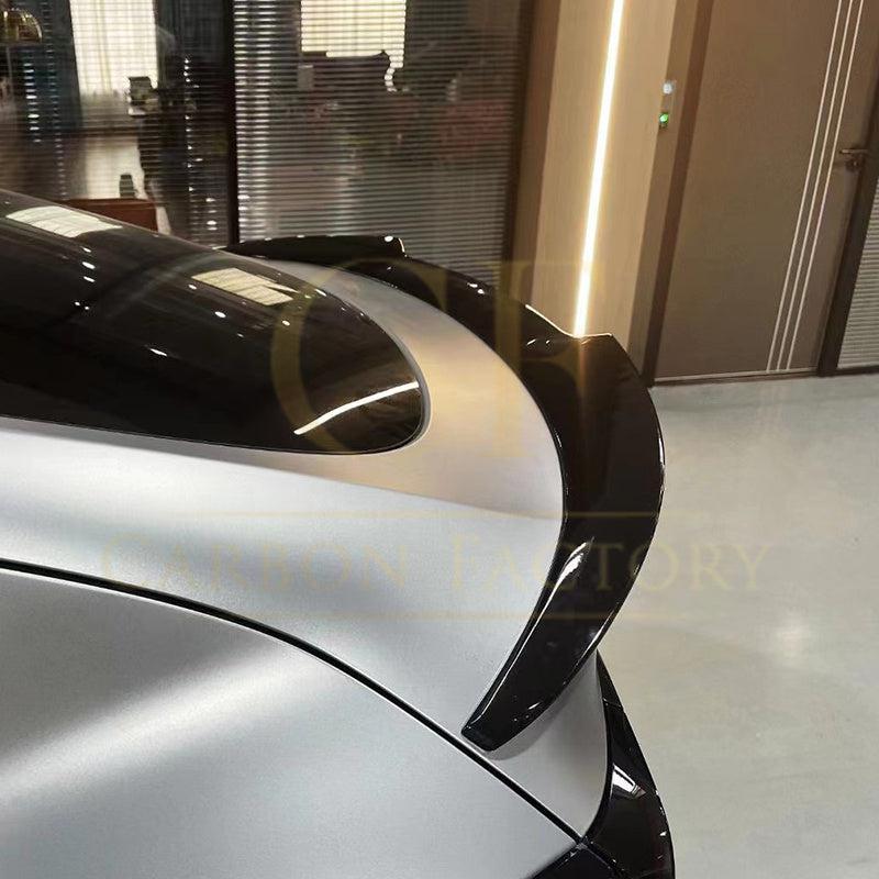 Competition Style Gloss Black Boot Spoiler for Tesla Model Y 19-24 - Carbon Factory