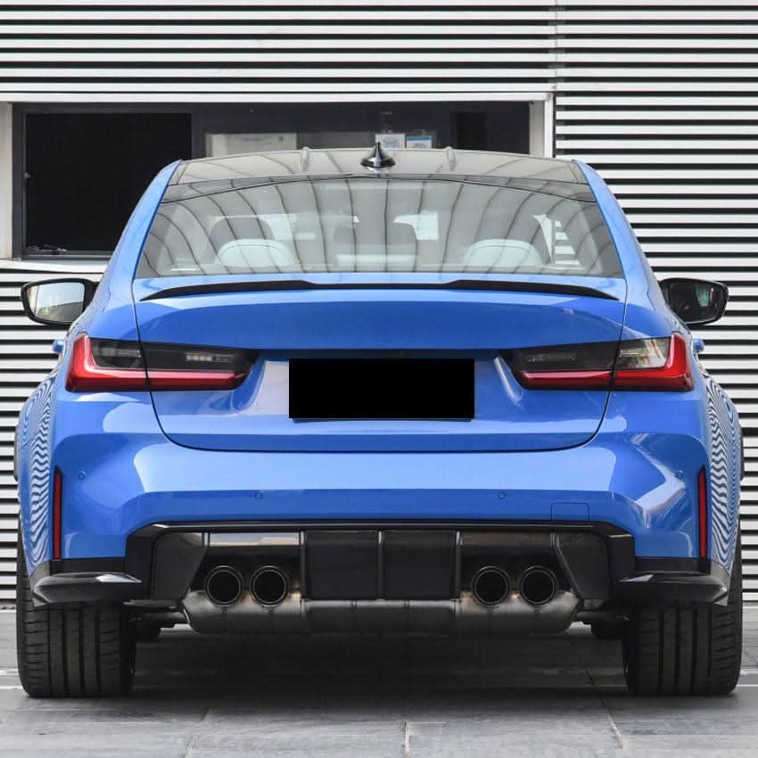 CS Style Gloss Black Boot Spoiler for BMW G20 3 Series G80 M3 19-Present - Carbon Factory