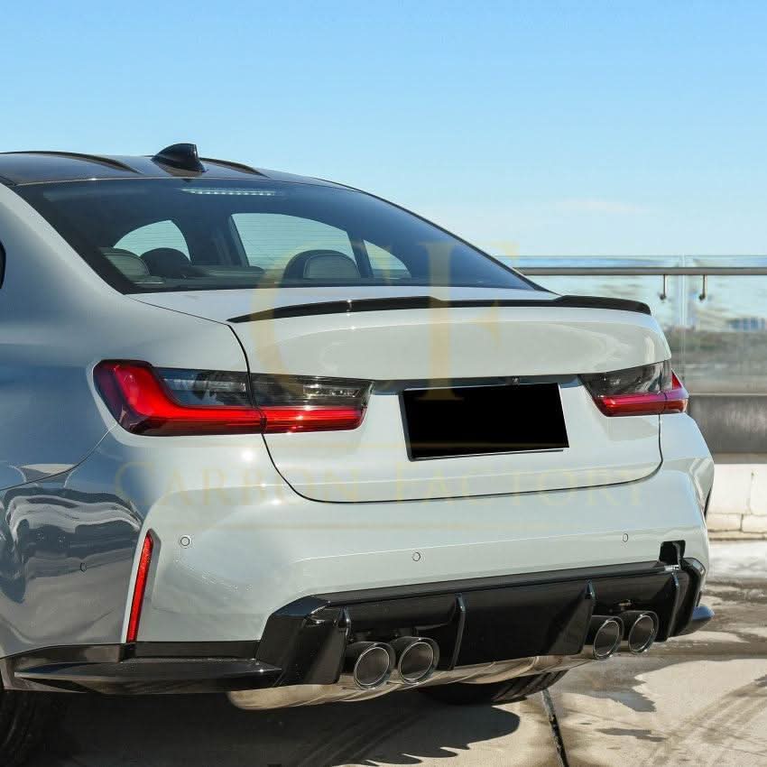 CS Style Gloss Black Boot Spoiler for BMW G20 3 Series G80 M3 19-Present - Carbon Factory