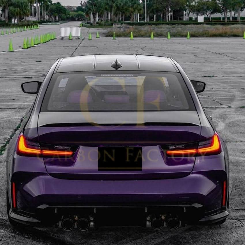 CS Style Gloss Black Boot Spoiler for BMW G20 3 Series G80 M3 19-Present - Carbon Factory