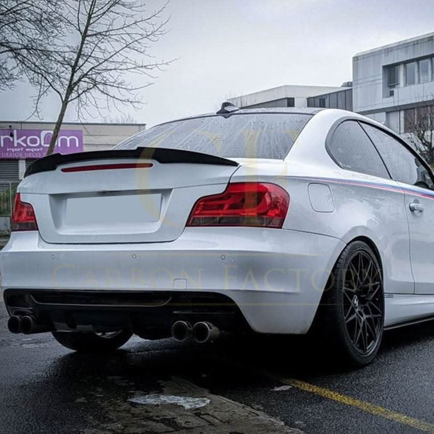 M4 Style Gloss Black Boot Spoiler for BMW 1 Series E82 2007-2013 - Carbon Factory