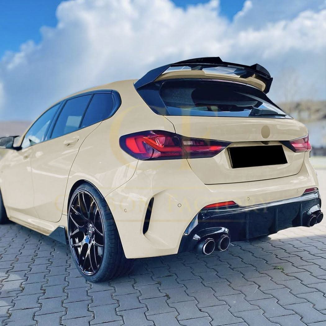 MP Style Add On Gloss Black Spoiler for BMW F40 1 Series 19-24 - Carbon Factory