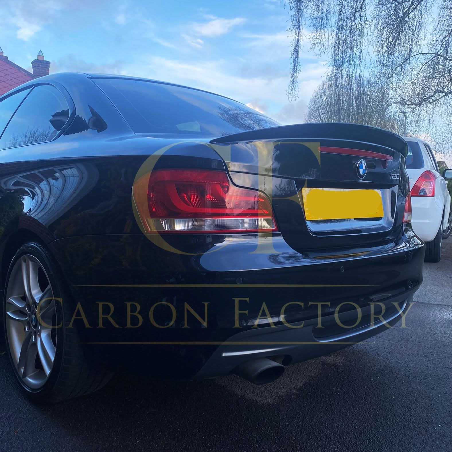 MP Style Gloss Black Boot Spoiler for BMW 1 Series E82 2007-2013 - Carbon Factory