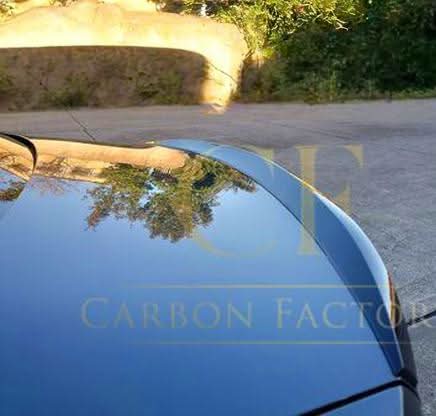 Gloss black MP Style boot spoiler for BMW G20 3 Series G80 M3, shown installed on the trunk lid of the vehicle.
