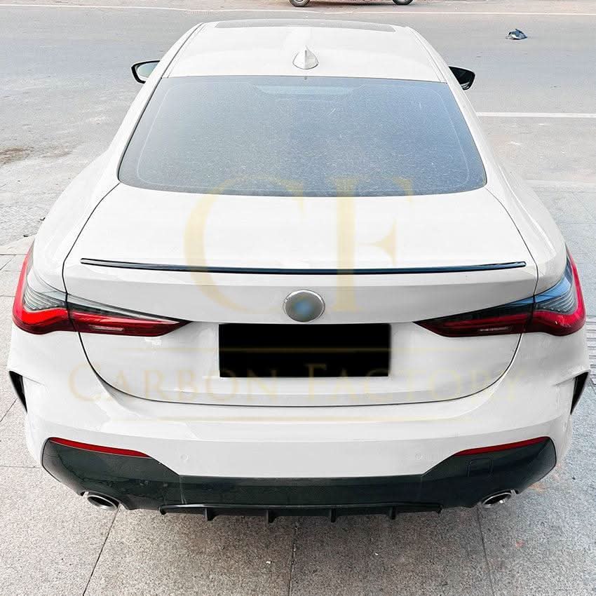 OEM Style Gloss Black Boot Spoiler for BMW G22 4 Series G82 M4 20-Present - Carbon Factory
