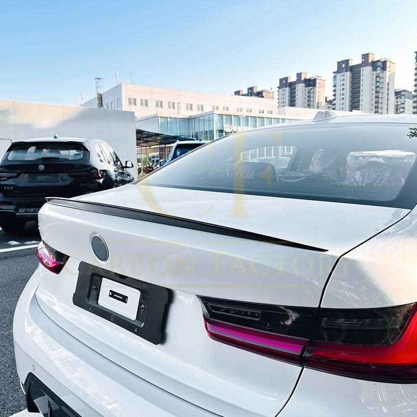 P Style Gloss Black Boot Spoiler for BMW G20 3 Series G80 M3 19-Present - Carbon Factory