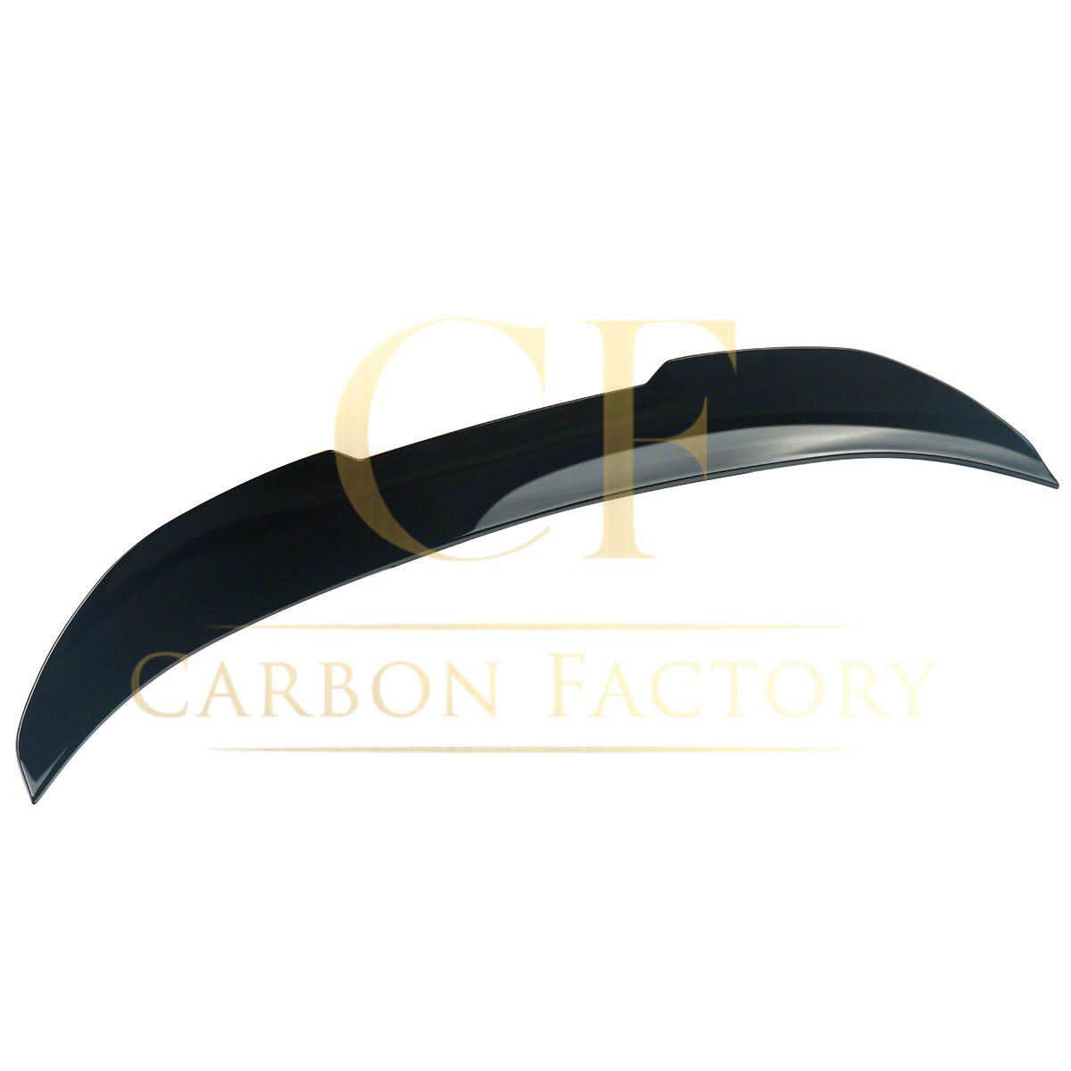 Gloss black PSM style boot spoiler for BMW 3 Series F30 F80 M3 saloon, enhancing sporty look and aerodynamic performance.