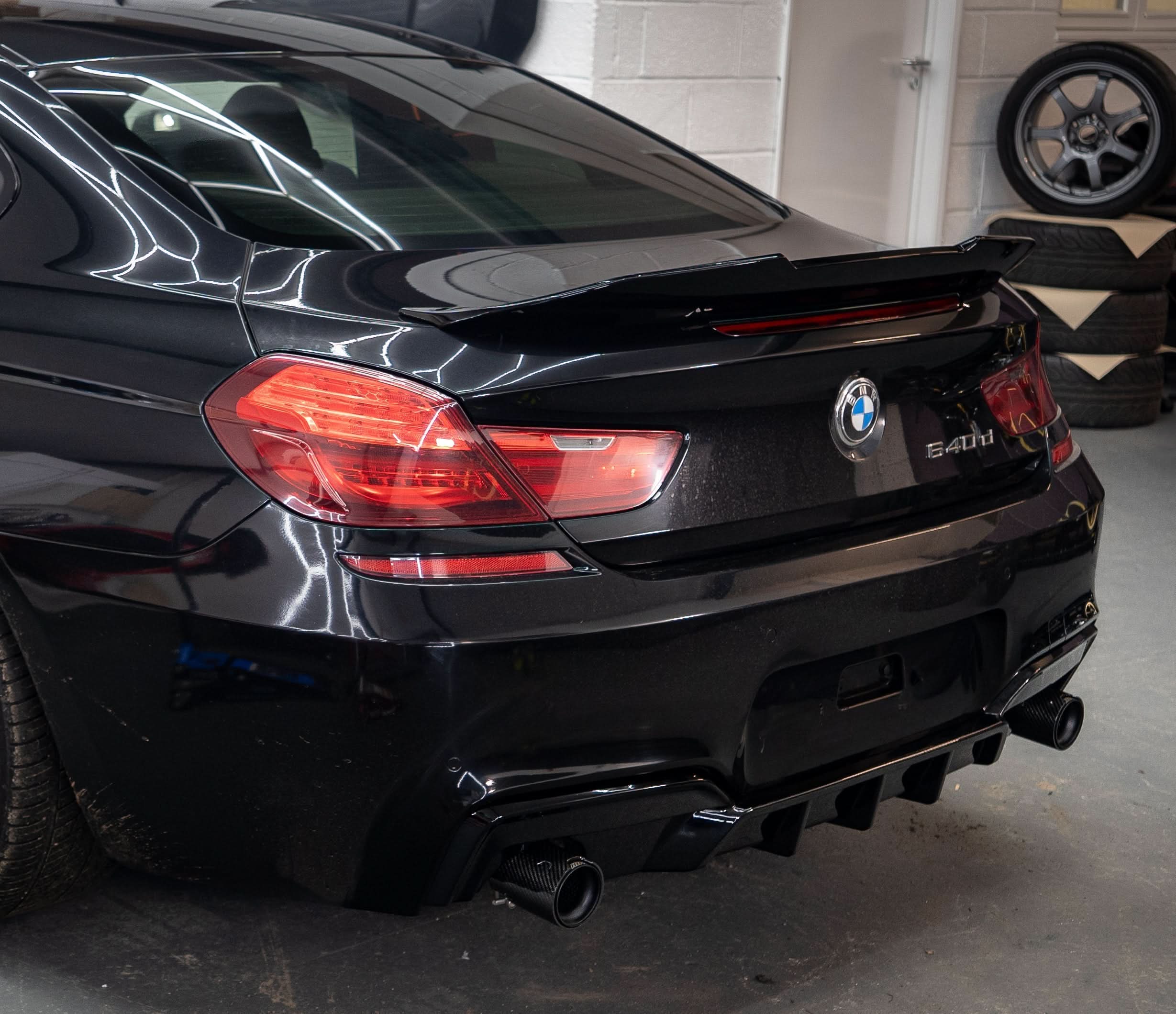 PSM Style Gloss Black Boot Spoiler for BMW 6 Series F06 F13 inc M6 11-18 - Carbon Factory