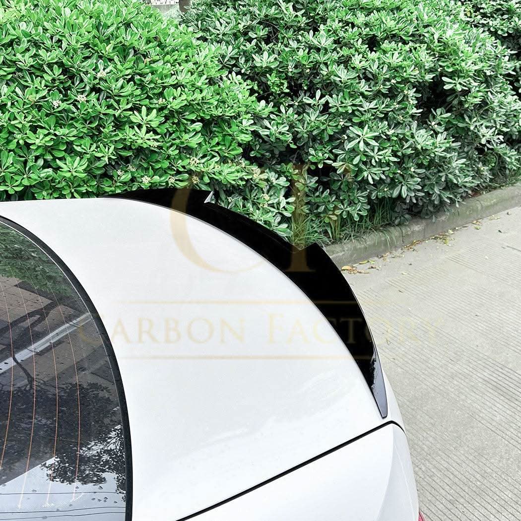 Small V Style Gloss Black Boot Spoiler for BMW G20 3 Series G80 M3 19-Present - Carbon Factory