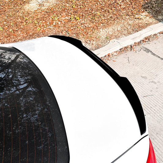 Small V Style Gloss Black Spoiler for BMW F30 3 Series 12-19 - Carbon Factory