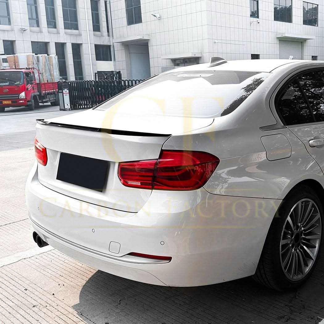 Small V Style Gloss Black Spoiler for BMW F30 3 Series 12-19 - Carbon Factory