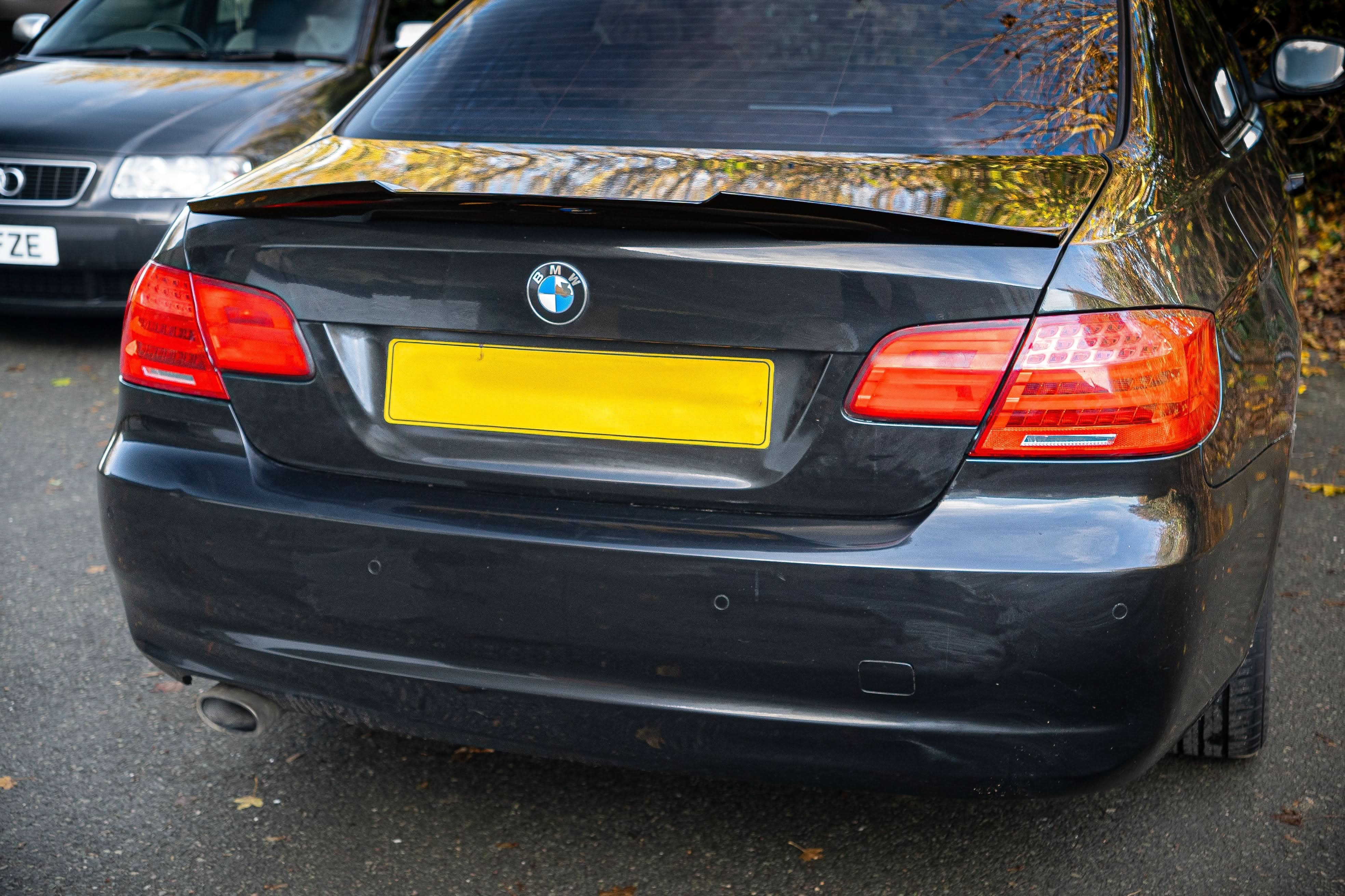 V Style Gloss Black Boot Spoiler for BMW 3 Series E92 Coupe inc M3 05-11 - Carbon Factory