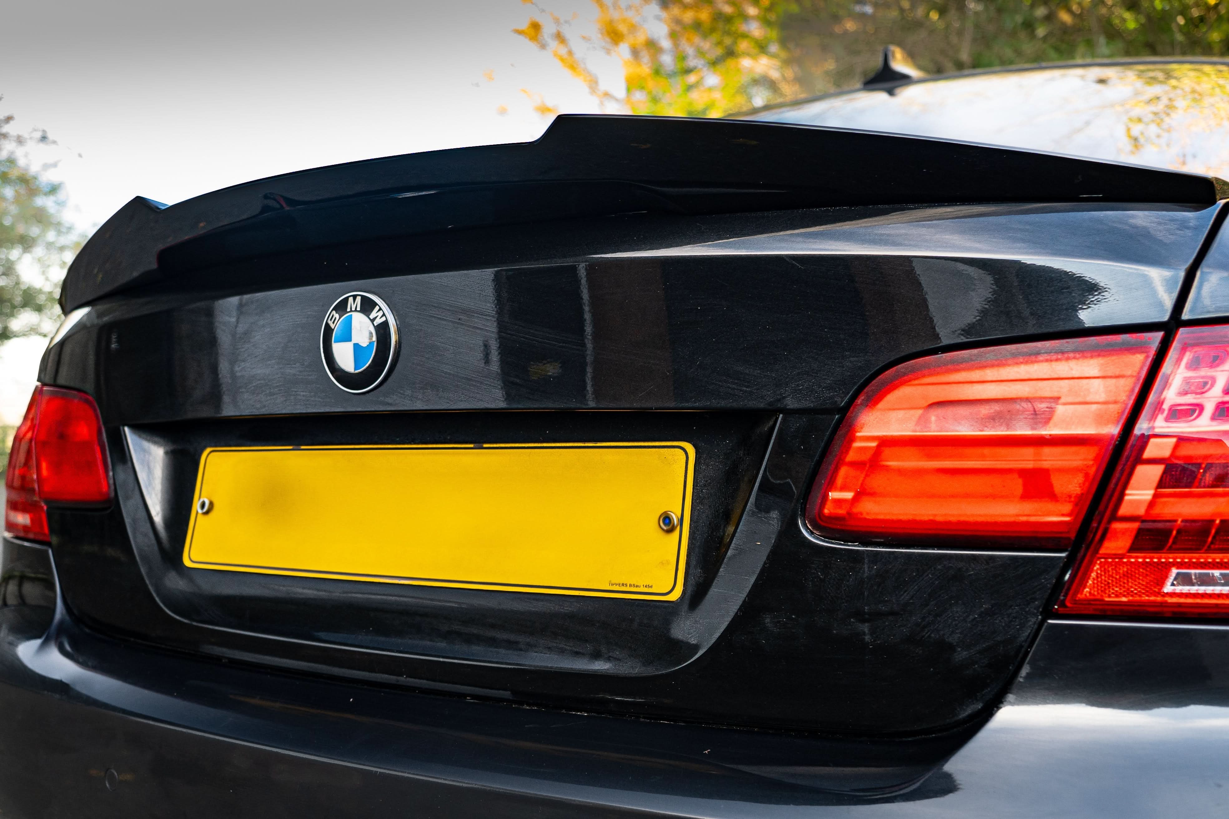 V Style Gloss Black Boot Spoiler for BMW 3 Series E92 Coupe inc M3 05-11 - Carbon Factory