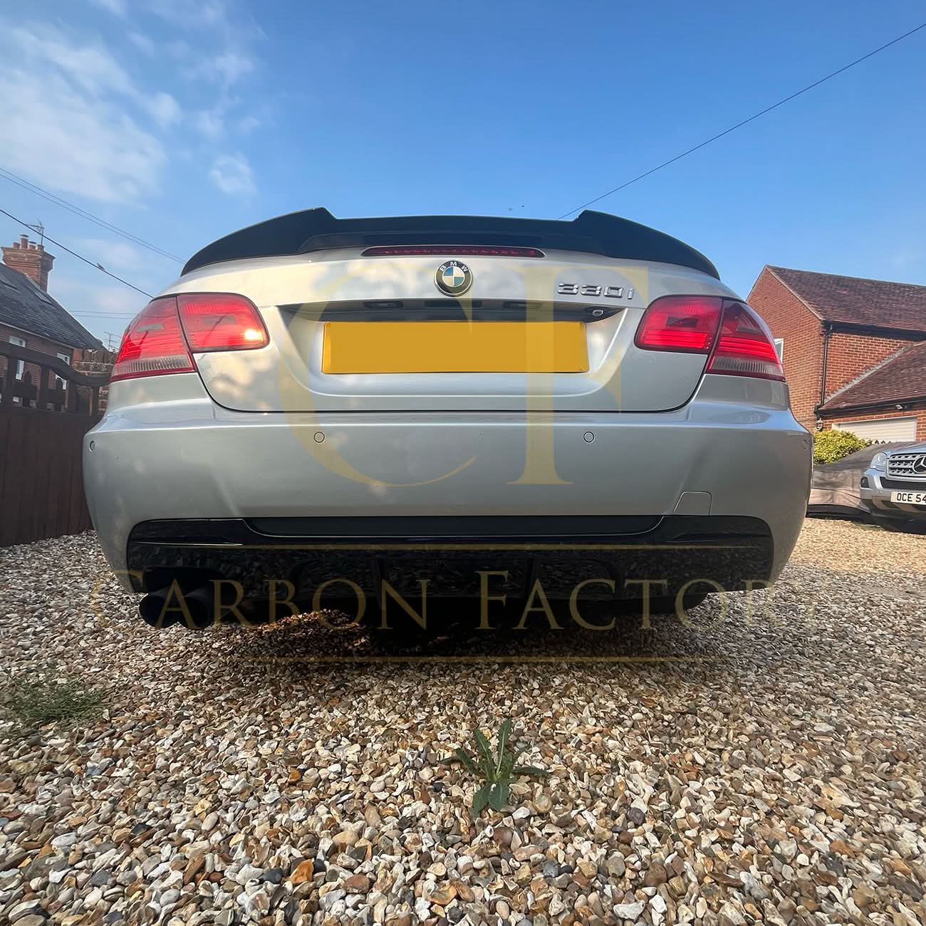 V Style Gloss Black Boot Spoiler for BMW 3 Series E93 Convertible inc M3 05-13 - Carbon Factory