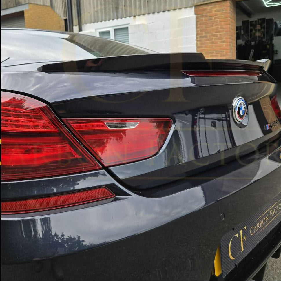 V Style Gloss Black Boot Spoiler for BMW 6 Series F06 F13 inc M6 11-18 - Carbon Factory
