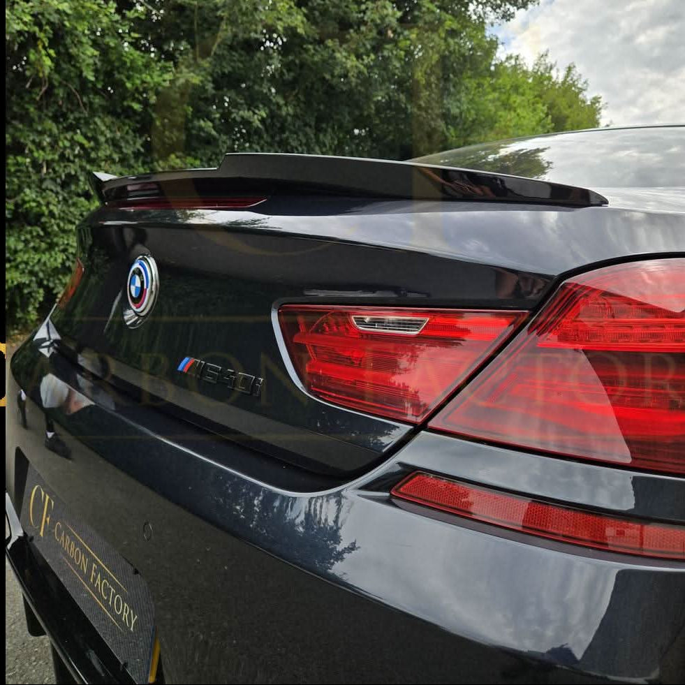 V Style Gloss Black Boot Spoiler for BMW 6 Series F06 F13 inc M6 11-18 - Carbon Factory