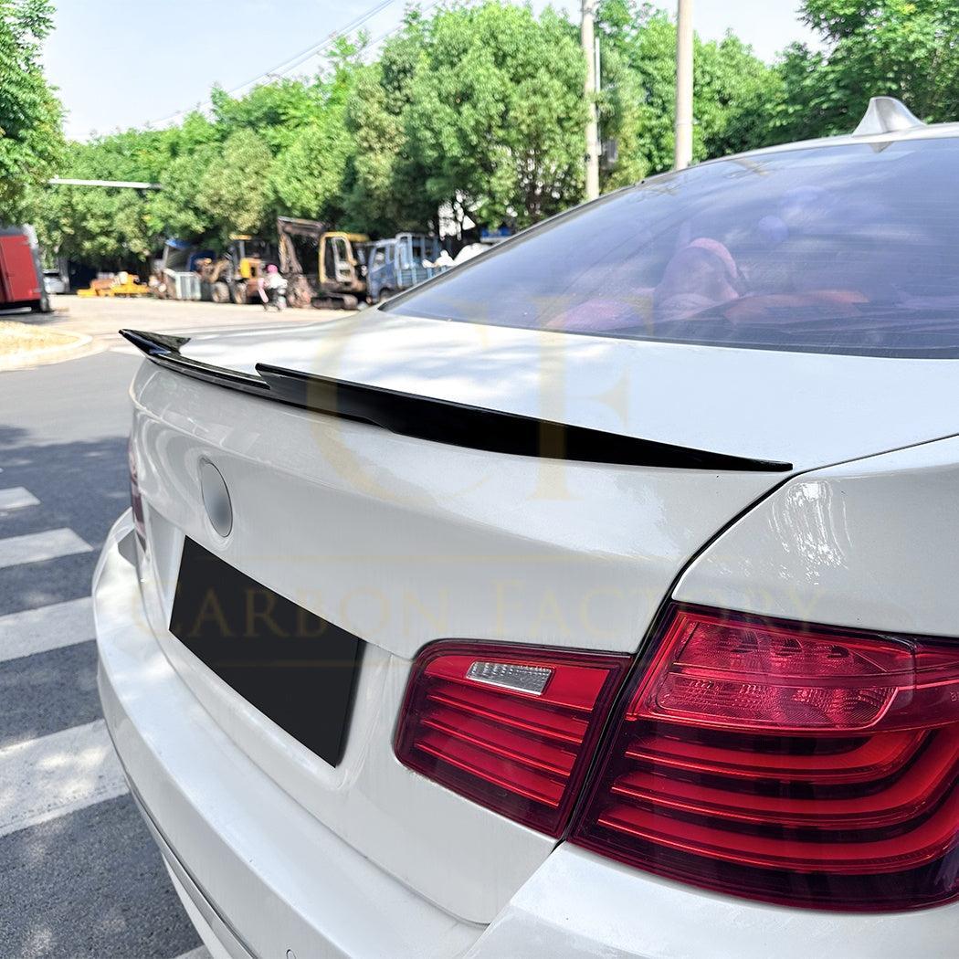 V Style Gloss Black Boot Spoiler for BMW F10 5 Series 10-17 - Carbon Factory