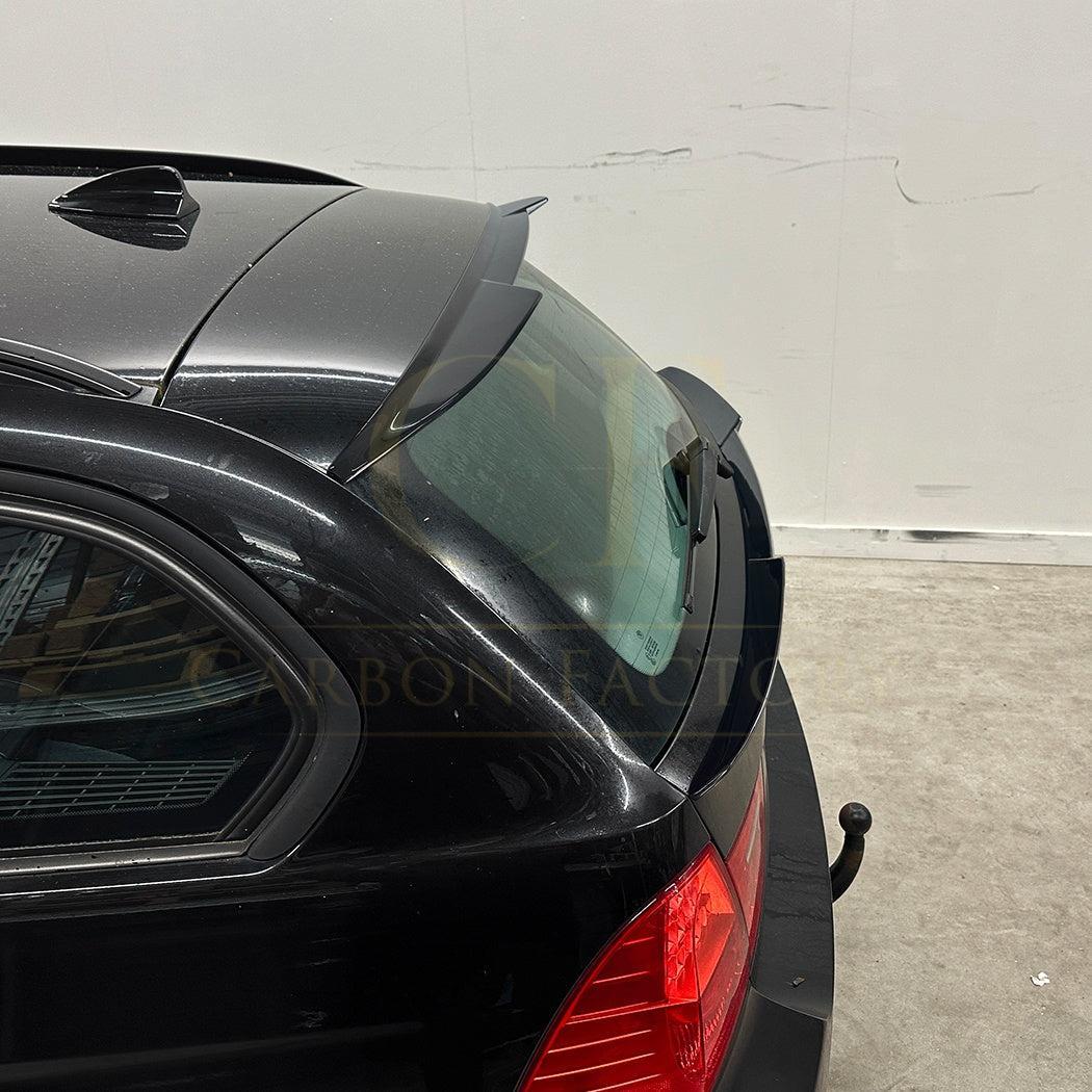 V Style Gloss Black Mid Spoiler for BMW E91 Estate 3 Series 05-13 - Carbon Factory