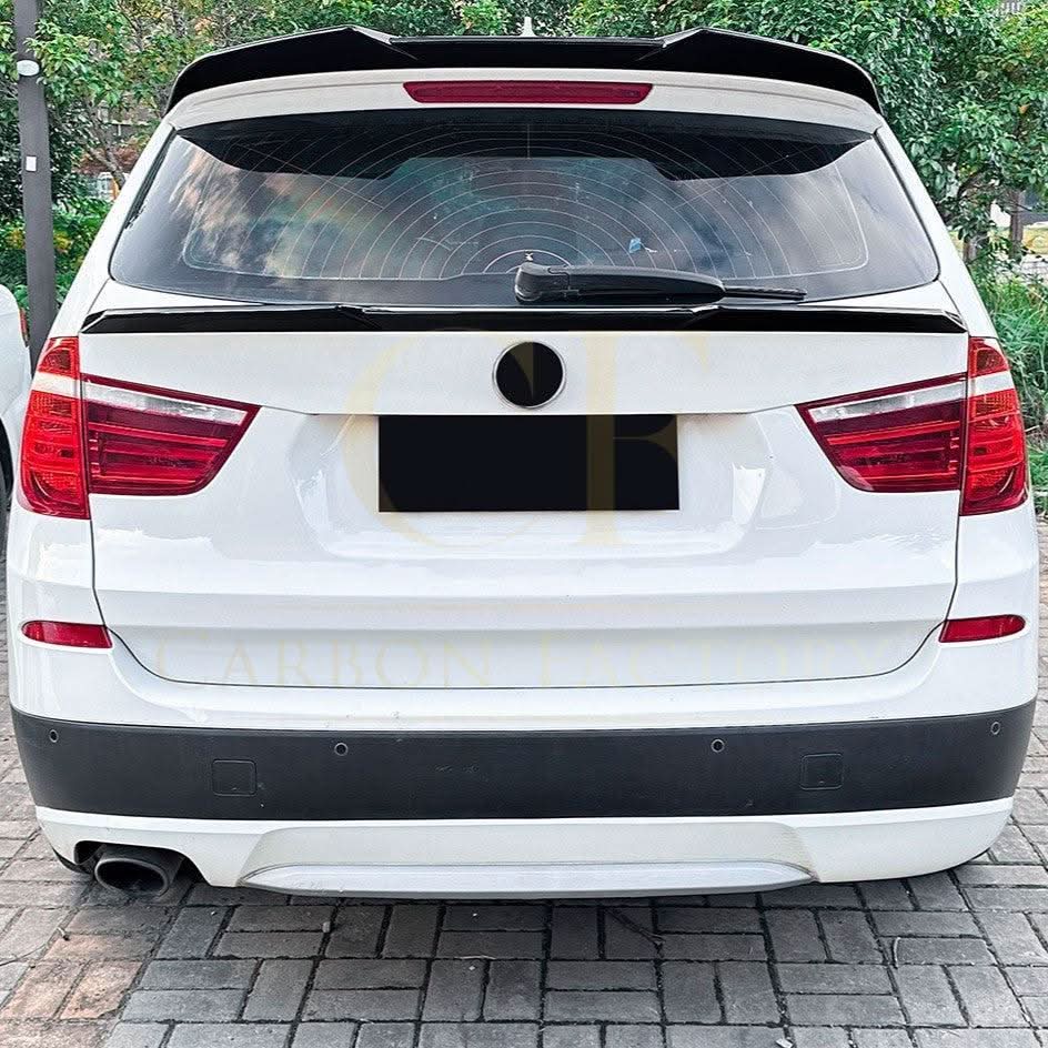 V Style Gloss Black Mid Spoiler for BMW F25 X3 11-17 - Carbon Factory