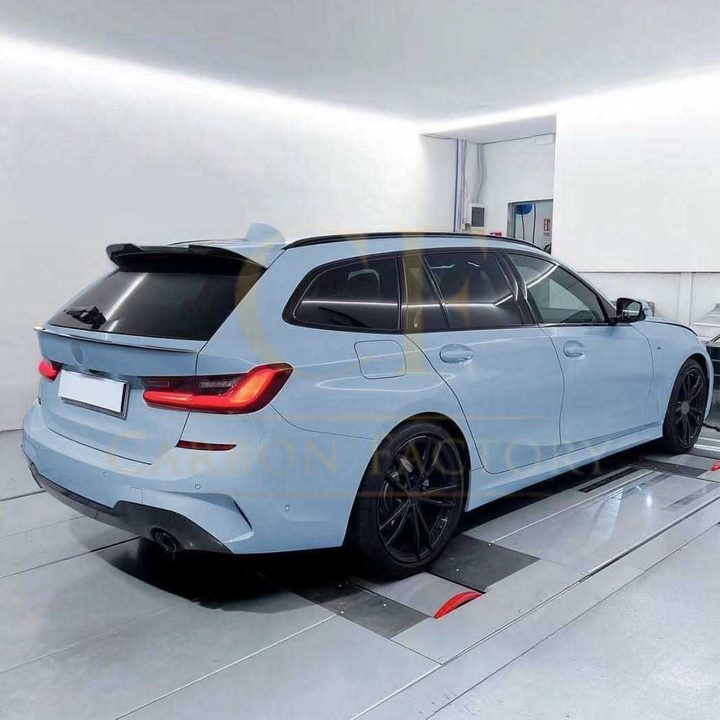 V Style Gloss Black Mid Spoiler for BMW G21 3 Series G81 M3 19-Present - Carbon Factory