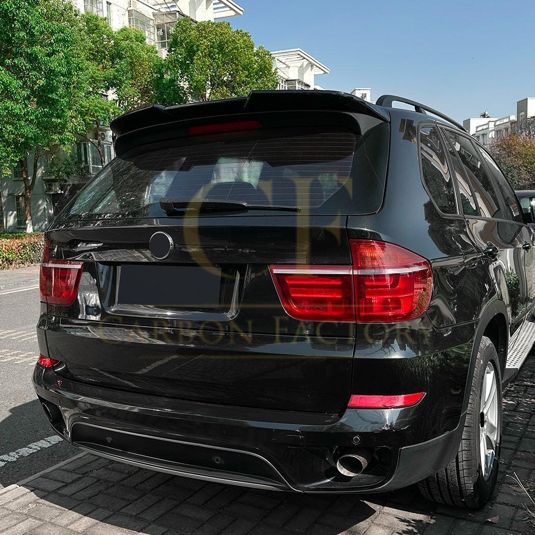 V Style Gloss Black Roof Spoiler for BMW E70 X5 08-14 - Carbon Factory