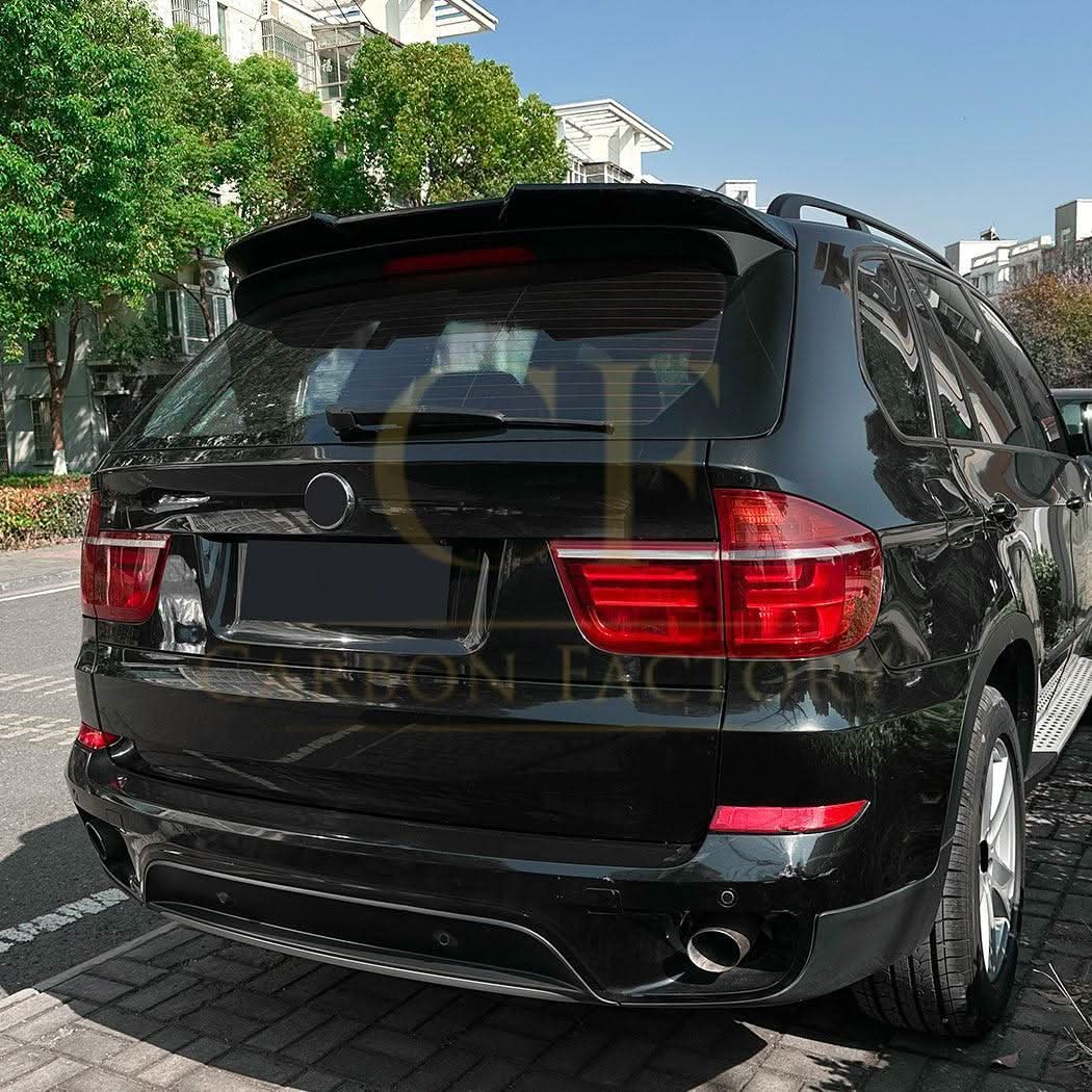 V Style Gloss Black Roof Spoiler for BMW E70 X5 08-14 - Carbon Factory