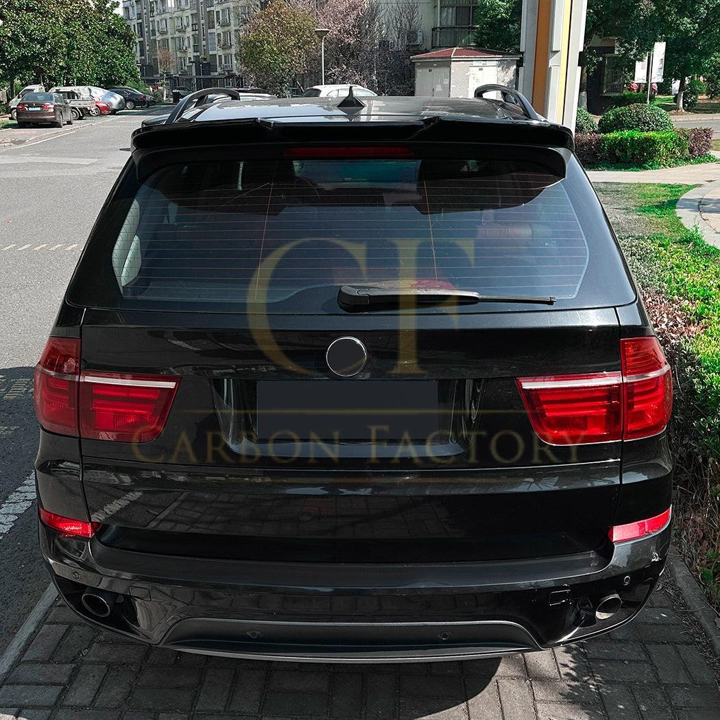 V Style Gloss Black Roof Spoiler for BMW E70 X5 08-14 - Carbon Factory