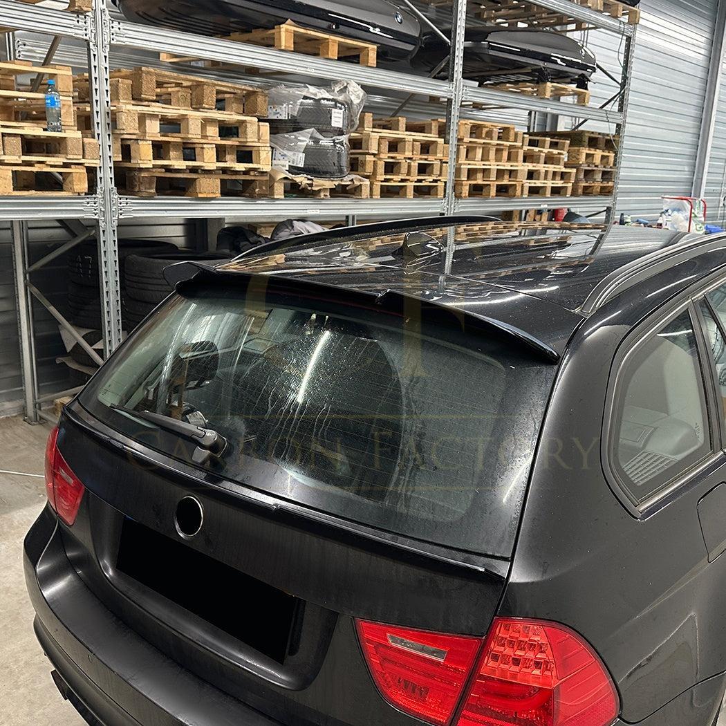 V Style Gloss Black Roof Spoiler for BMW E91 Estate 3 Series 05-13 - Carbon Factory