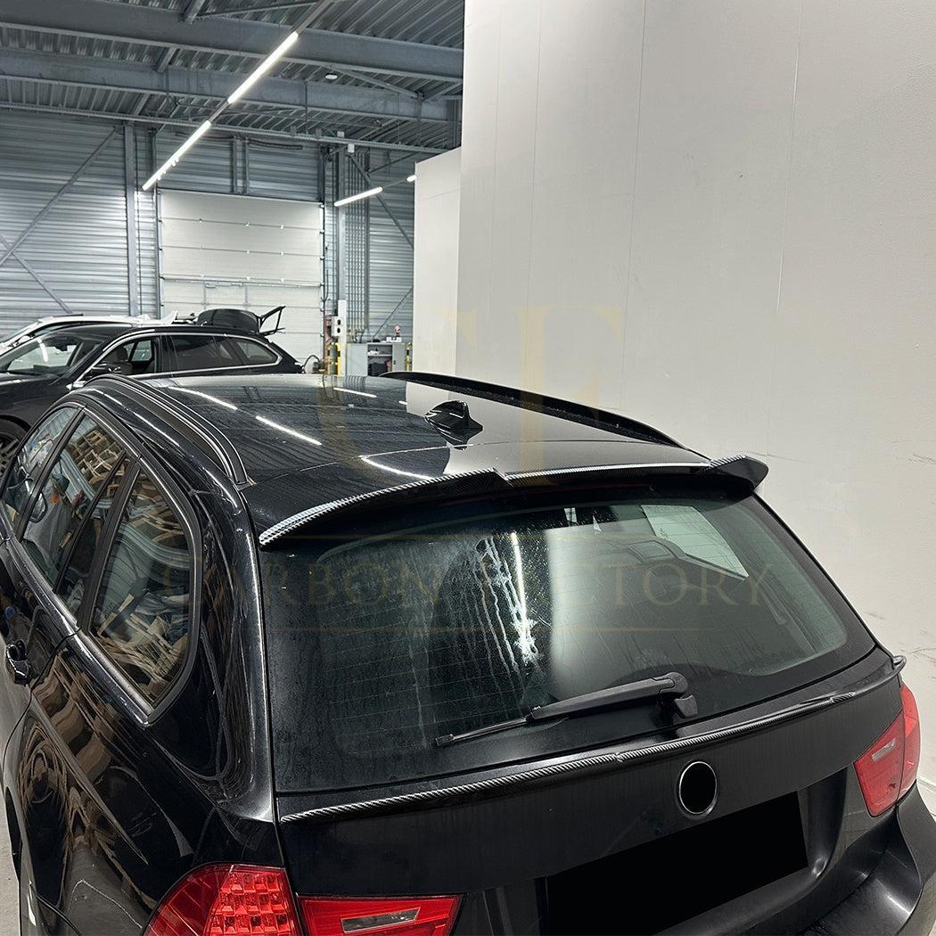 V Style Gloss Black Roof Spoiler for BMW E91 Estate 3 Series 05-13 - Carbon Factory