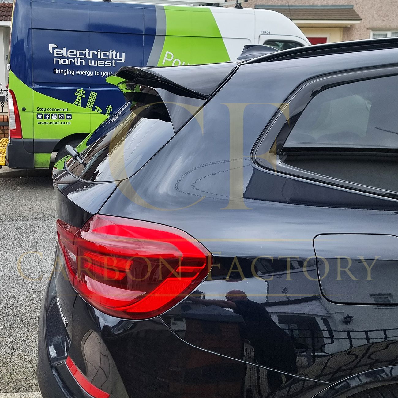 V Style Gloss Black Roof Spoiler for BMW G01 X3 18-24 - Carbon Factory