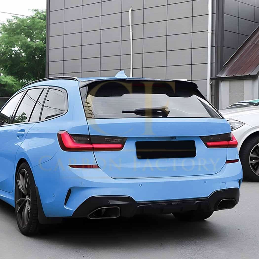 V Style Gloss Black Side Spoiler for BMW G21 3 Series G81 M3 19-Present - Carbon Factory