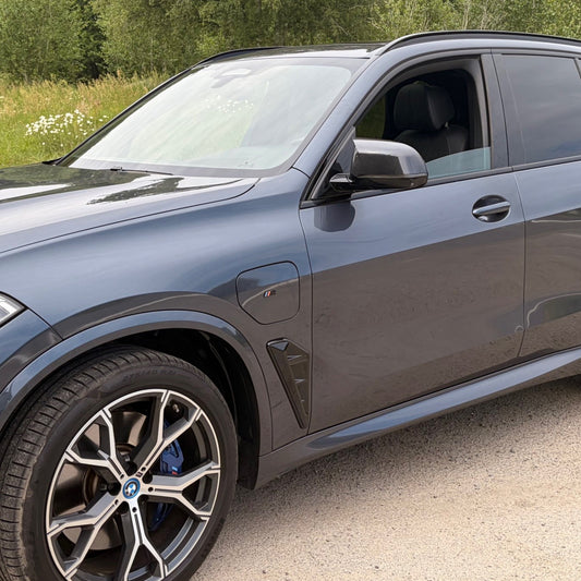 Carbon Factory Gloss Black Side Vent Fender Trims for BMW G05 X5 F95 X5M 19-Present - Carbon Factory