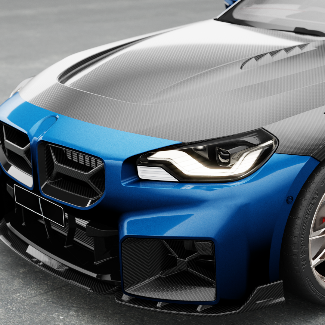 V Style Pre-Preg Carbon Fibre Bonnet for BMW G87 M2 23-Present