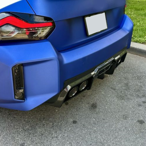 V Style Pre-Preg Carbon Fibre Diffuser for BMW G87 M2 23-Present