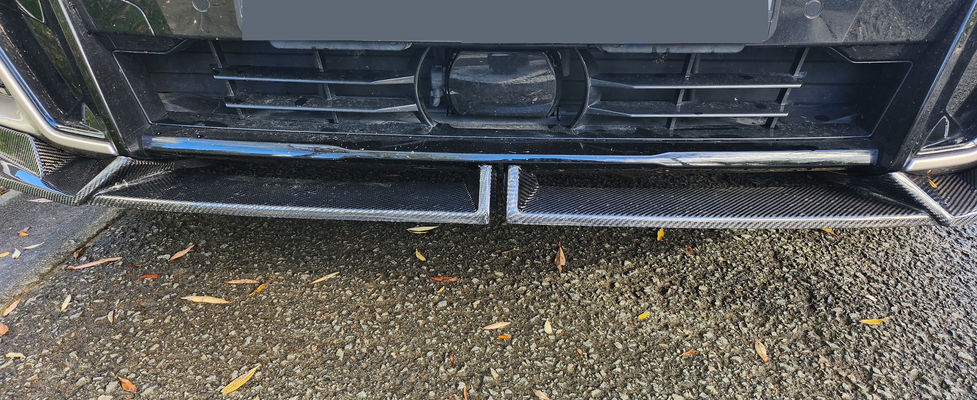 V Style Carbon Fibre Front Splitter for BMW G01 X3 G02 X4 G08 IX3 22-24 - Carbon Factory