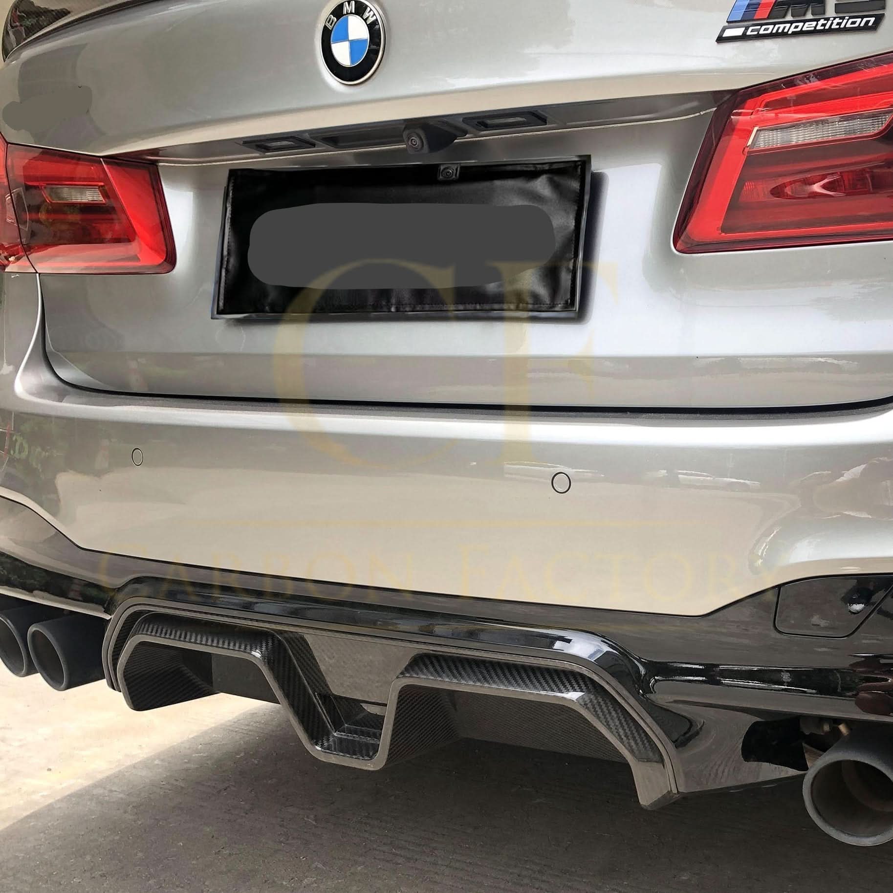 CS Style Pre-Preg Carbon Fibre Rear Diffuser for BMW F90 M5 17-24 - Carbon Factory