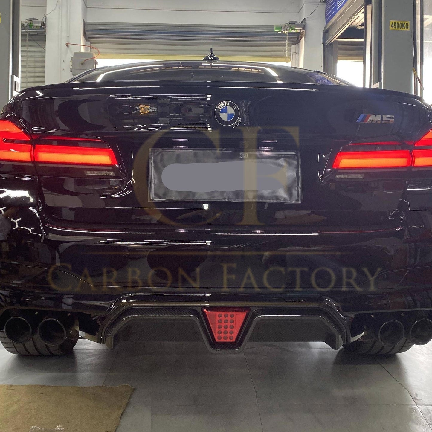 LED Style Carbon Fibre Rear Diffuser for BMW F90 M5 21-Present - Carbon Factory