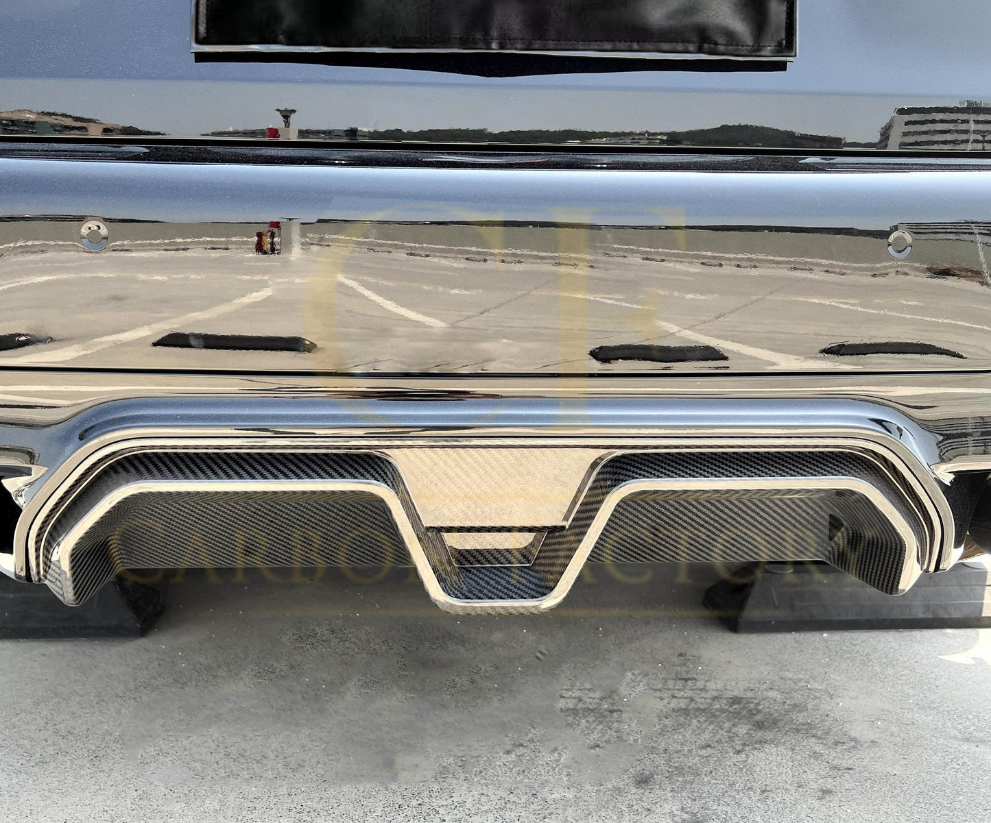 LED Style Carbon Fibre Rear Diffuser for BMW F90 M5 21-Present - Carbon Factory