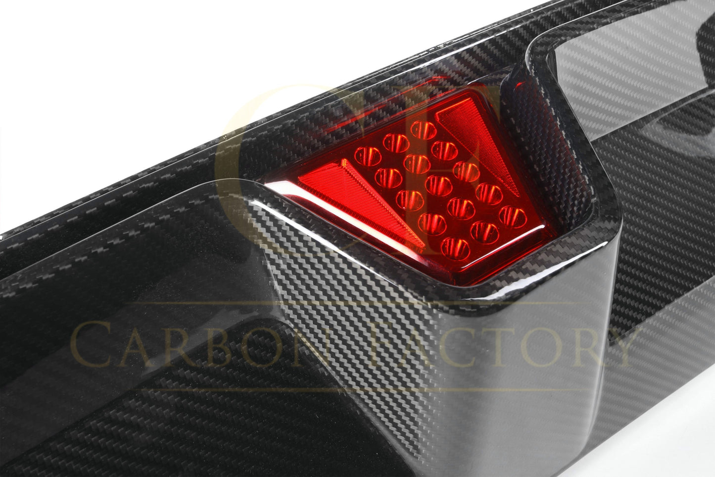 LED Style Carbon Fibre Rear Diffuser for BMW F90 M5 21-Present - Carbon Factory