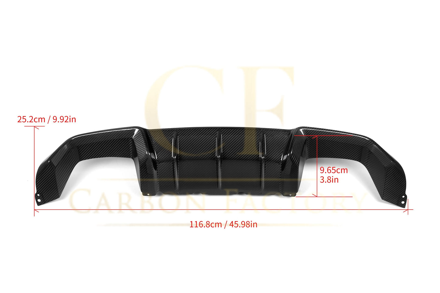 MP Style Pre-Preg Carbon Fibre Rear Diffuser for BMW F87 F87C M2 16-21 - Carbon Factory