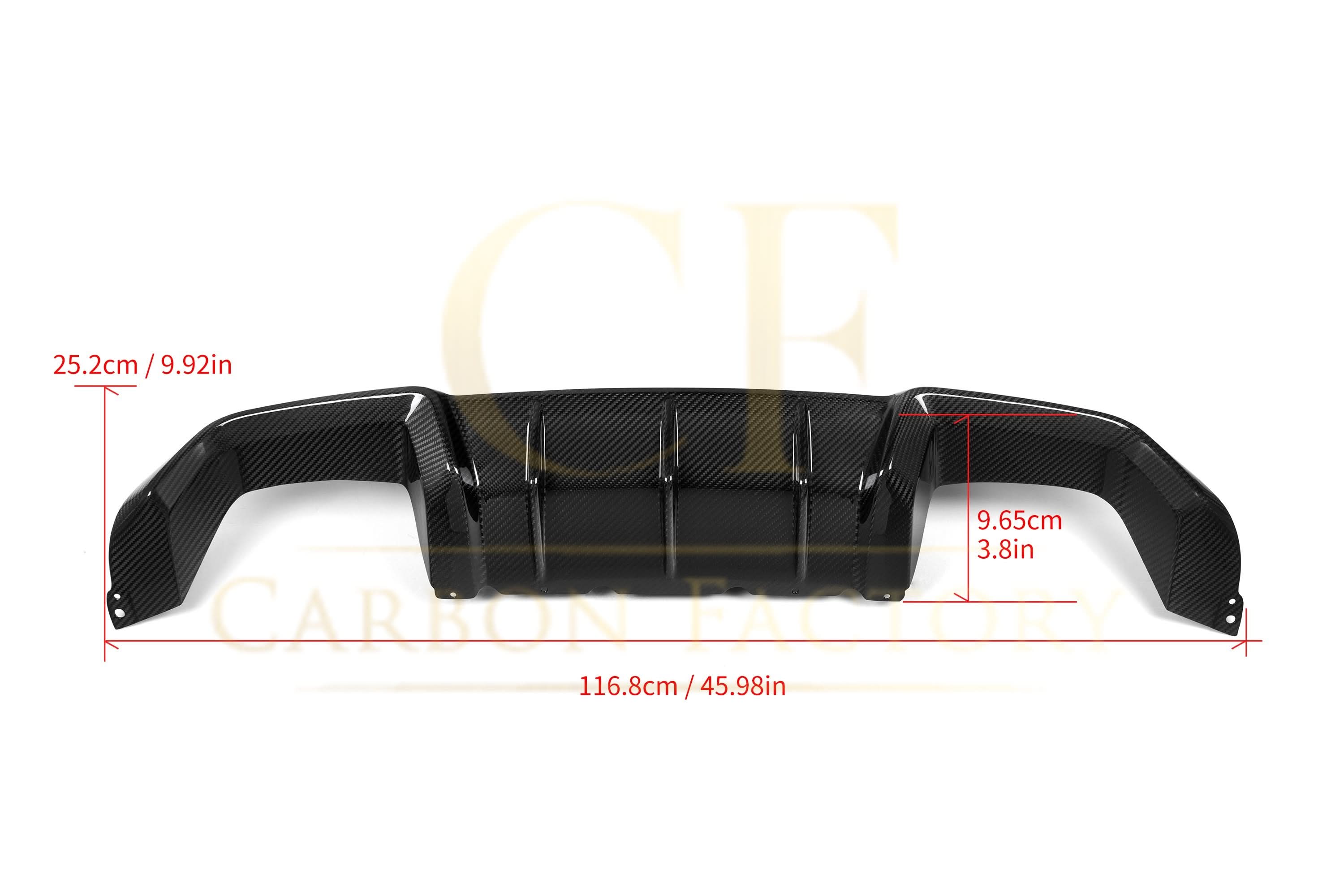 MP Style Pre-Preg Carbon Fibre Rear Diffuser for BMW F87 F87C M2 16-21 - Carbon Factory