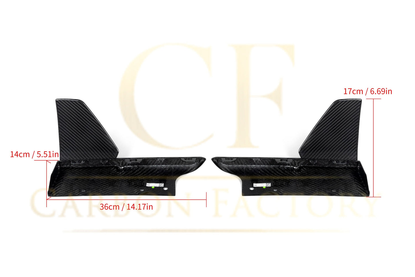 MP Style Pre-Preg Carbon Fibre Rear Side Diffuser for BMW G05 X5 LCI 23-25 - Carbon Factory